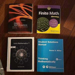 Finite Mathematics 4 textbook lot